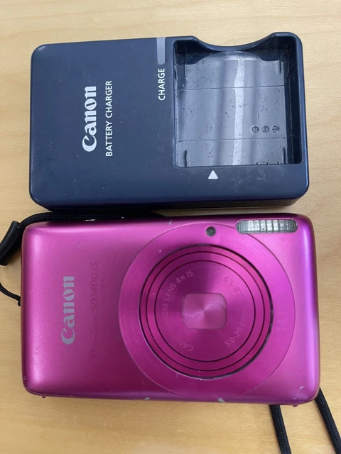 Canon PowerShot SD 1400 IS Digital ELPH 14.1MP 4x Digital Camera - pink