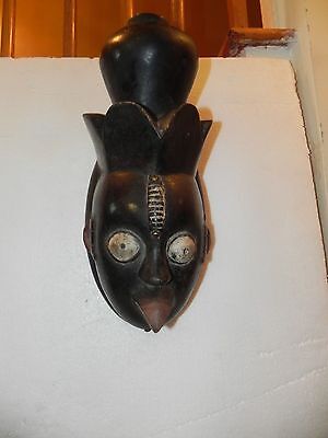 Arts of Africa - Yoruba Mask with Bird  - Nigeria - Togo - 15" H X8"W