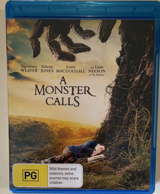 A MONSTER CALLS Blu-ray PG 2016 Liam Neeson J.A. Bayona Deleted Scenes ...