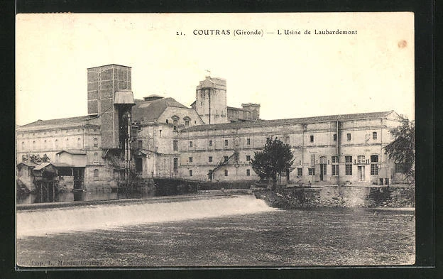 CPA Coutras, L´Usine de Laubardemont 1918