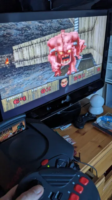 Atari Jaguar console + Doom game