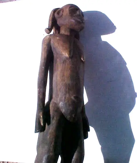 omega union divine mother effigy shaman African statue magic Santeria  goddess