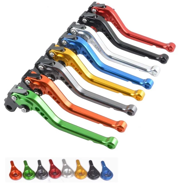Leviers Frein/Embrayage CNC Réglables Pliables Auzkong Vert/Noir – Pour Z750, ZX6R, W800