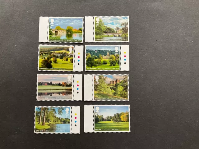 Gb Stamps 2016 Capability Brown Landscape Gardens Set Of 8 Mnh Mint  Marginals