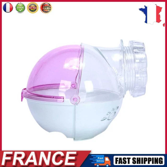 Cute Hamster Mouse Bathroom Toilet Cage Plastic Animal Bath Sand Box (Pink) fr