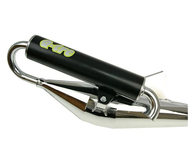 Pot d'échappement TECNIGAS Q-Tre Chromé pour PEUGEOT Ludix 2 50cc, Scooter