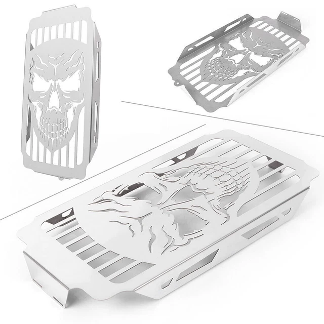 Skull Radiator Cover Grille For Honda Shadow 1100 VT1100 Spirit Sabre 1987-2007