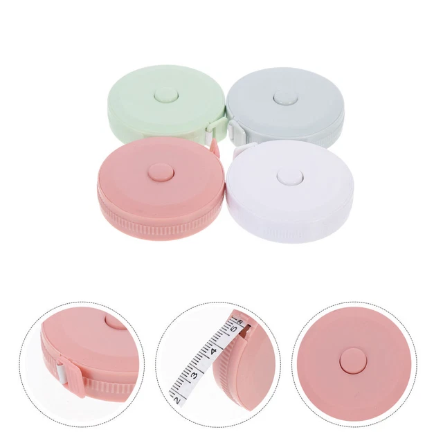 Cinta de medición corporal portátil 4 piezas cinta métrica sastre de costura regla flexible