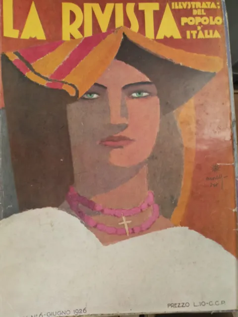 La Rivista Illustrata Del Popolo d'Italia FUTURISMO GIUGNO 1926