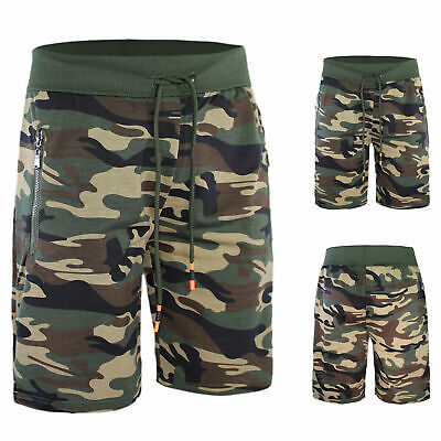 Bermuda Uomo Cotone Verde Militare Pantalone Corto Sportivo Short Cotone VEQUE