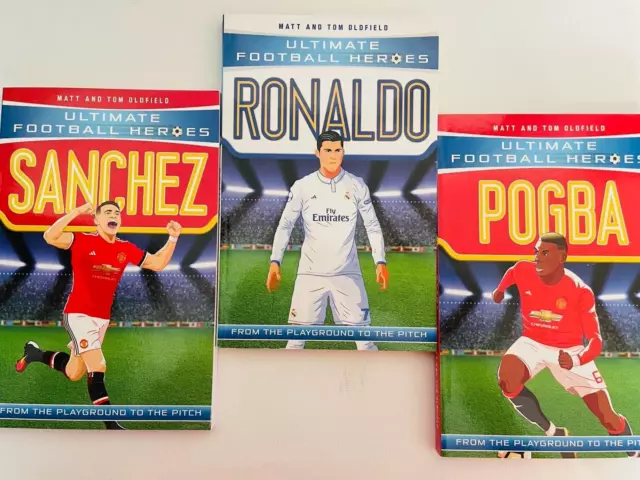 Ultimate Football Heroes Series -3 Books Collection- Ages 7+ NEW FREE P&P