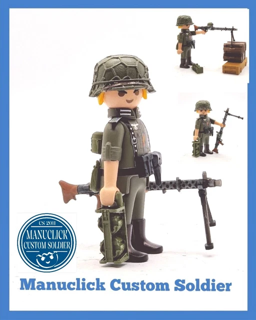Granatwerfer 34 Custom PLAYMOBIL SOLDADO CUSTOM Ww2 Ejercito Aleman Guerra Mundial Mina Modelismo Maquetas
