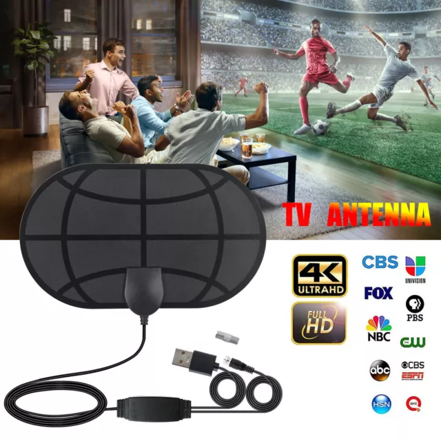 Interne Antenne DVB-T2 HD 4K Signalverstärker TV-Signal-Booster-Empfangsantenne