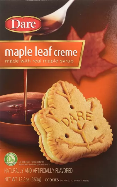 Original Gourmet Maple Leaf Cream (Pack of 2) 12.3 Oz Boxes