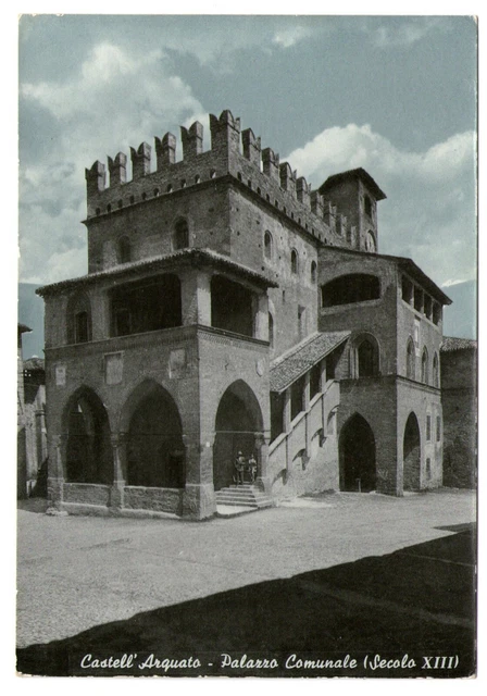 Cartolina - Castell'Arquato - Palazzo Comunale (Secolo XIII) - FG - NV
