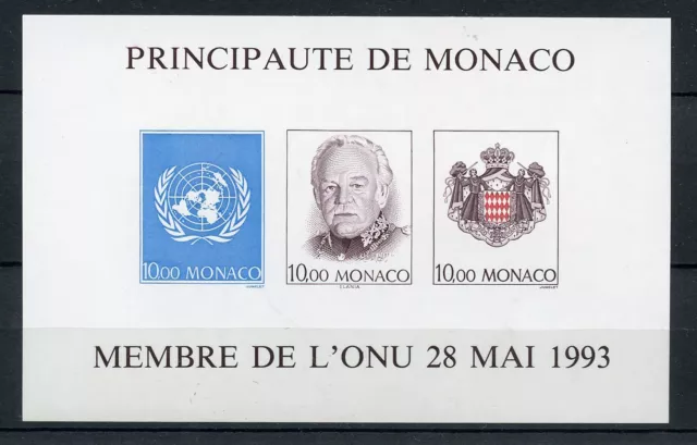 STAMP / BLOC TIMBRE DE MONACO NEUF  NON DENTELE N° 62a ** COTE 220 € O.N.U.