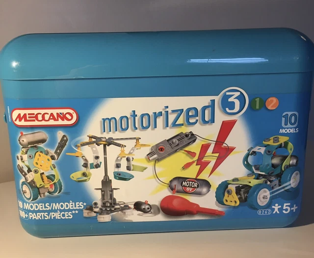 Meccano set 3 motorized construction box outlet