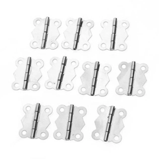10pcs Mini Style Cabinet Drawer Plane Hinges Connectors
