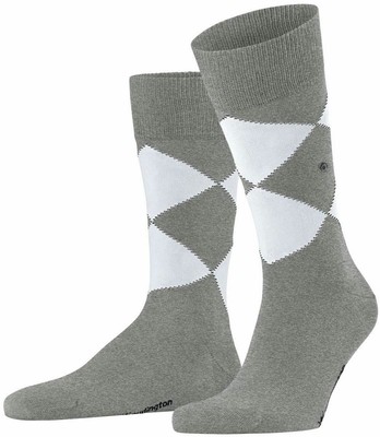 CHAUSSETTE  BURLINGTON "KING" GRIS/BLEU/MARINE 3400 TU 