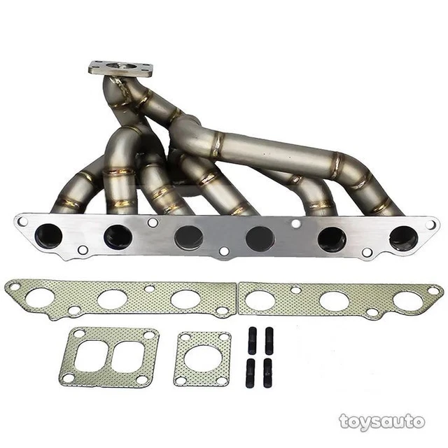 REV9 HP EQUAL Length Top Mount T4 Turbo Manifold for Supra 8692 7MGTE