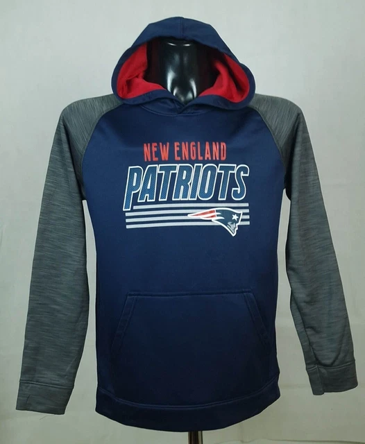 New England Patriots Activewear Felpa Con Cappuccio Nfl Team Abbigliamento... 2