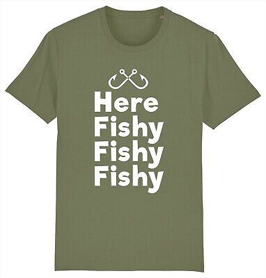 Qui di PESCE PESCIOLINO FUNNY Pescatore Pesca Pescatore T-shirt