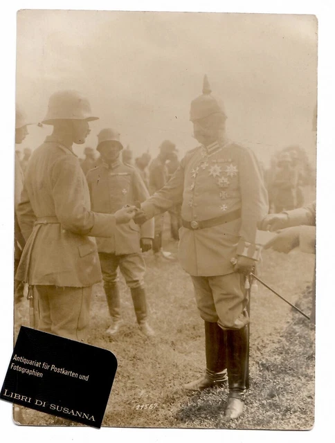 JAb1- Foto *Hindenburg besichtigt sein 3. Garde-Regiment * Verleihung EK