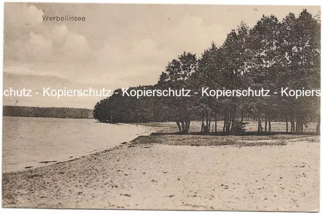 Postkarte - AK 1924 Werbellinsee, beschriftet