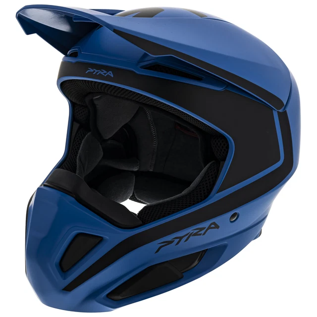 Ski-Doo Pyra Snowmobile Helmet (DOT) Open Face Hi-Max Air Vent Race Indigo Blue