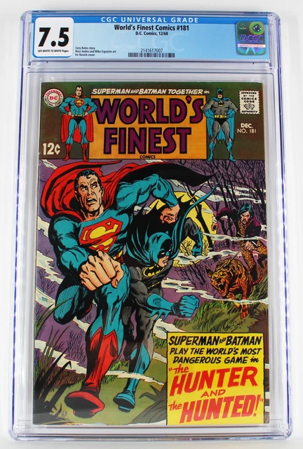 Worlds Finest #181 CGC 7.5