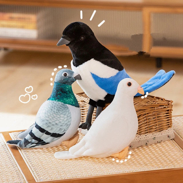 TSRDLVC Plush Pigeon Stuffed Animal 12” - Sky Blue Cotton Plush with Duckling, Ideal Gift for Kids, Mo Willems Pigeon Books Series