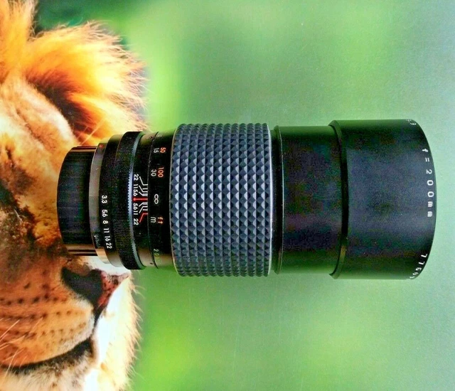 Objectif Makinon 80-200mm F/3,5 – Monture Nikon AI-S – Avec Housse Et Pare-soleil