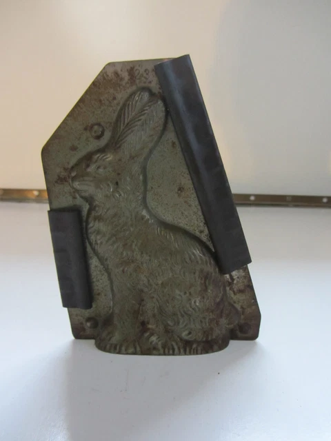 Antique Chocolate Mold #23 5" EASTER BUNNY RABBIT