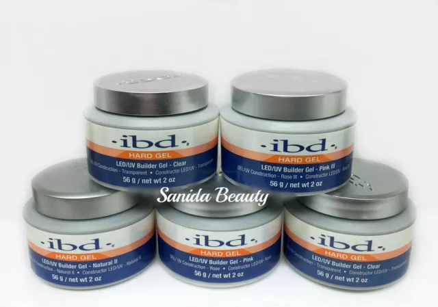 IBD * LED/UV Builder Gels 2oz/56g * Long Lasting Strong & Hard! * Pick Any Color