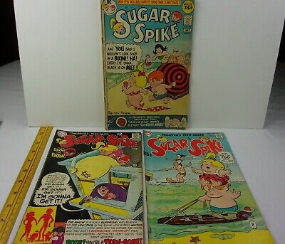 Sugar & Spike 82 91 97 comic book lot VG+ 1960s-70s Bernie the Brain