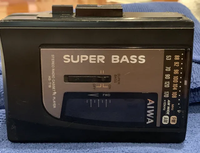 Aiwa Walkman Portable Stereo Cassette Player HS-T19A Working See Description
