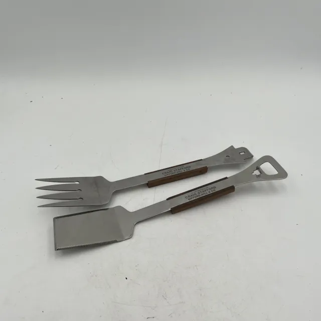 Vintage VERNCO BBQ GRILL SET; Chef-Tong/Fork/Spatula/Can & Bottle Opener, Japan