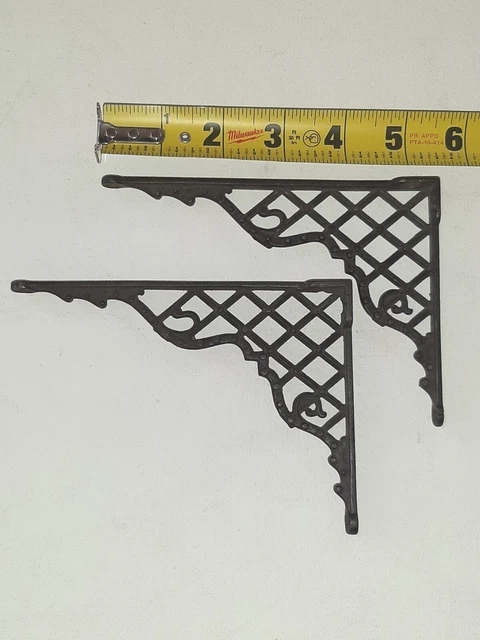 Vintage Style Cast Iron Shelf Bracket set