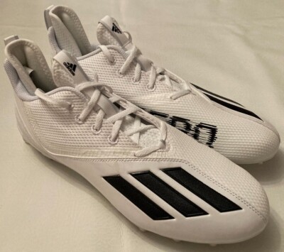 ADIDAS ADIZERO SCORCH 2 SM Football Cleats White Black Mens Size 12.5 GZ0400 NEW EUR 125,88 