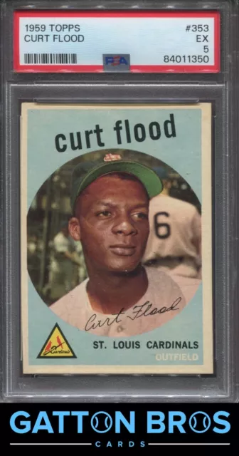 1959 Topps Curt Flood #353 PSA 5 EX