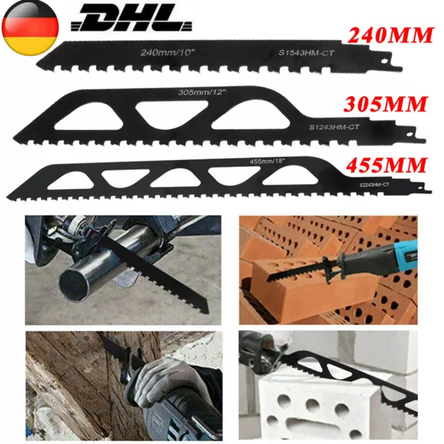 Säbelsägeblätter HM Sägeblatt Für Gasbeton Ziegelstein Zementstoffe Porenbeton.