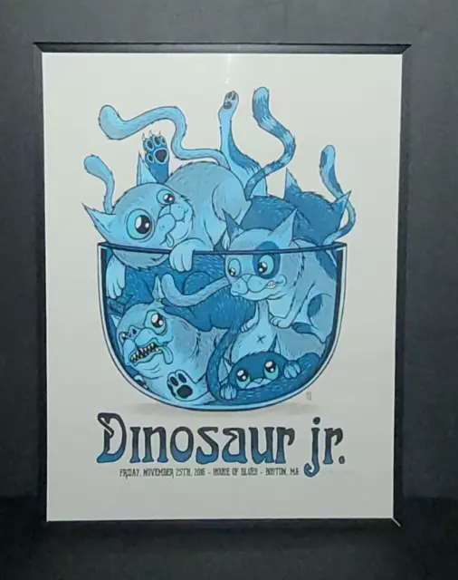 Jim Mazza DINOSAUR JR Signed Numbered Gig Poster 2016 House of Blues RARE 5/28