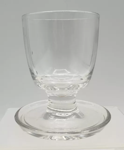 Hobbs, Brockunier & co. Clear Glass Saucer Footed Egg Cup 3-3/4"H c.1890s EAPG