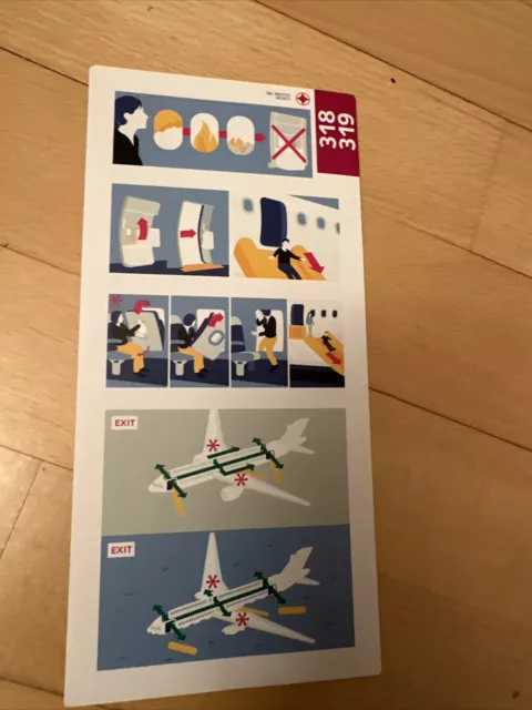 AirFrance Safety Card Airbus 318-319 2