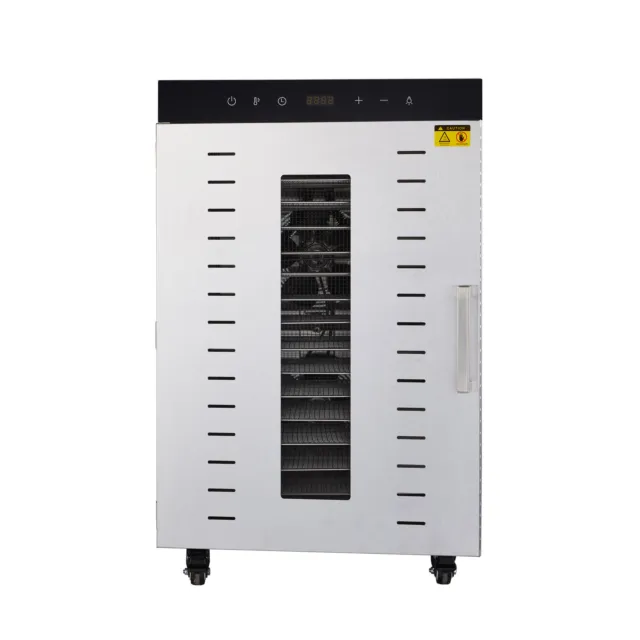 16/20 Trays Stainless Steel Commercial Food Dehydrator Machine Fruit Meat Jerky