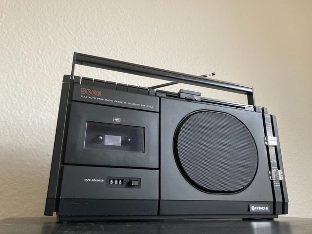 Rare Hitachi Trk-5000E / Good Condition / Serviced /Radio Cassette Recorder Mono 2