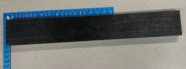 1 1/2" Thick DELRIN / ACETAL BLACK FLAT SHEET STOCK 1 1/2" x 5" x 36"