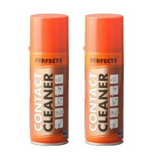2 pcs Contact Cleaner Perfects 200 ml Spray Disossidante Oleoso Pulisci Contatti