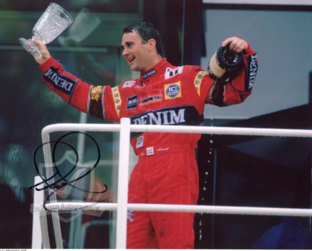 Nigel Mansell FORMULA ONE Signed 10x8 Photo OnlineCOA AFTAL