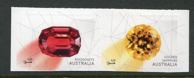 2017 Rare Beauties! Extraordinary Gemstones - Pair of Booklet Stamps